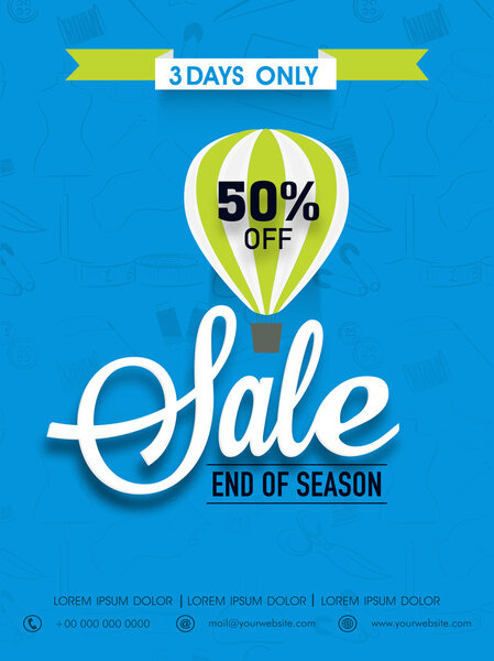 Limited time sale flyer, banner or template.