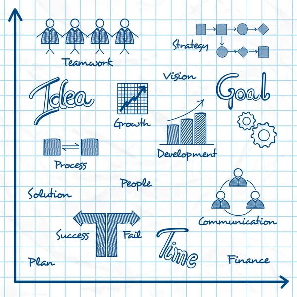 Diseño de infografía empresarial con estilo . — Vector de stock