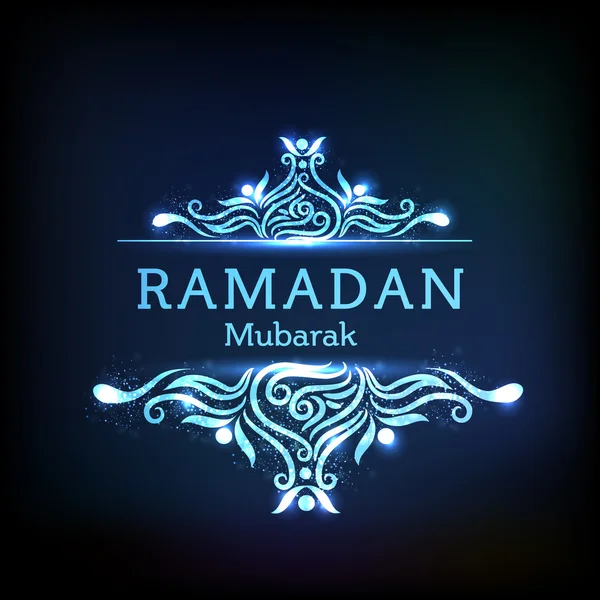 Elegante wenskaart voor Ramadan Kareem viering. — Stockvector