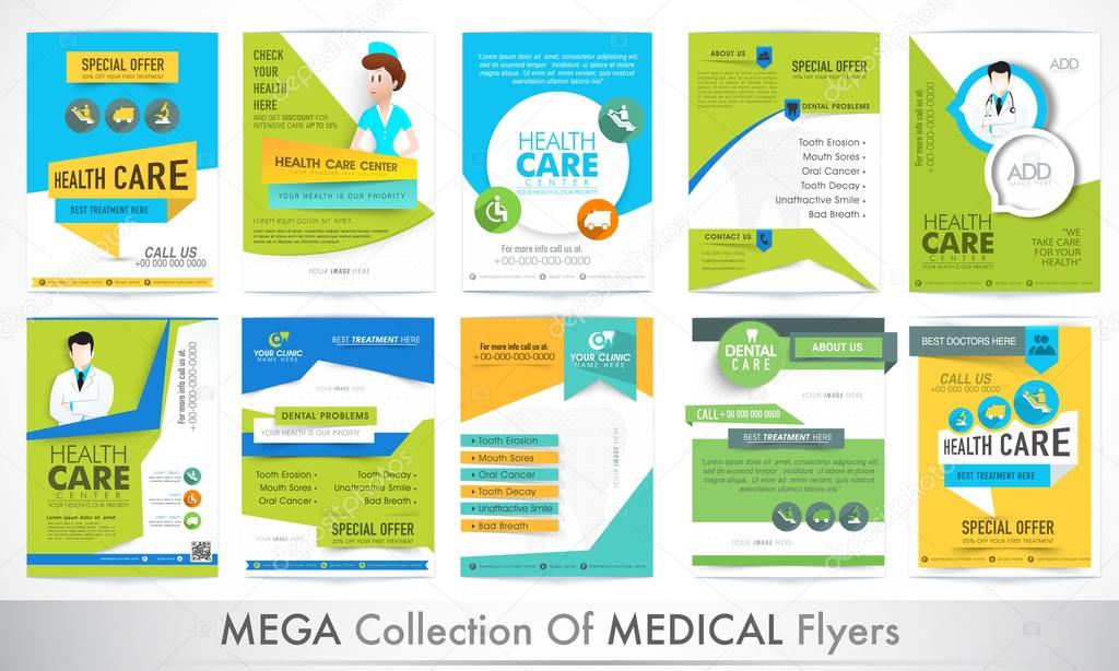 Big set of Medical Flyers.