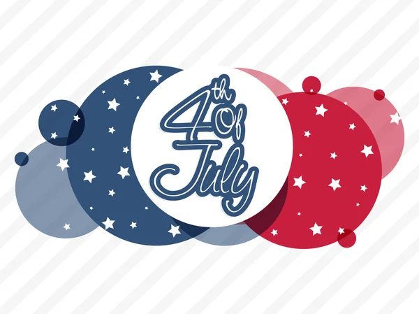 American Independence Day sticker or tag. — Stock Vector