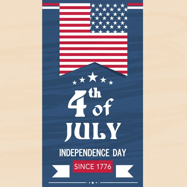 American Independence Day flyer or template. — Stock Vector