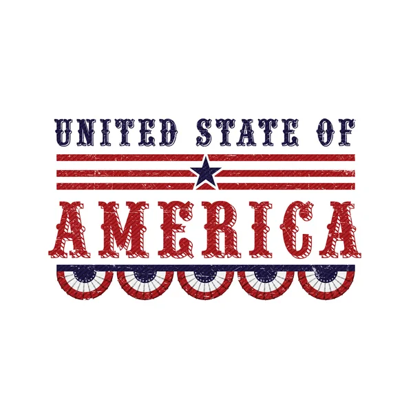 Texte élégant pour la célébration de la fête de l'indépendance américaine . — Image vectorielle