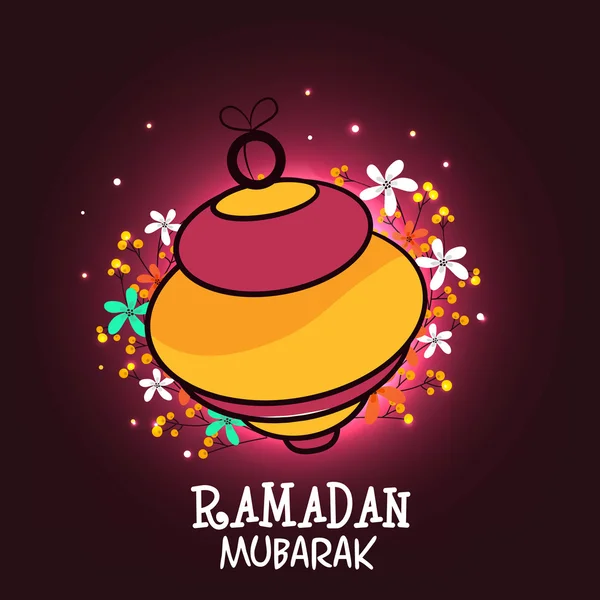 Vackra arabiska lykta för Ramadan Mubarak firandet. — Stock vektor