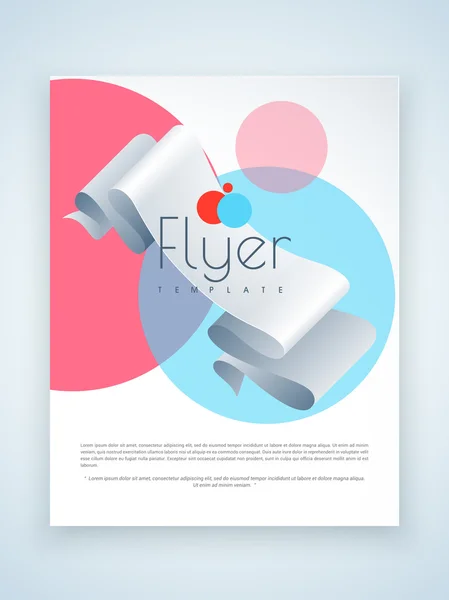 Business flyer, template or brochure design. — Stock Vector