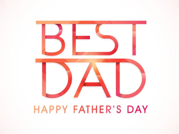 Stylový text pro šťastný otec den oslav. — Stockový vektor