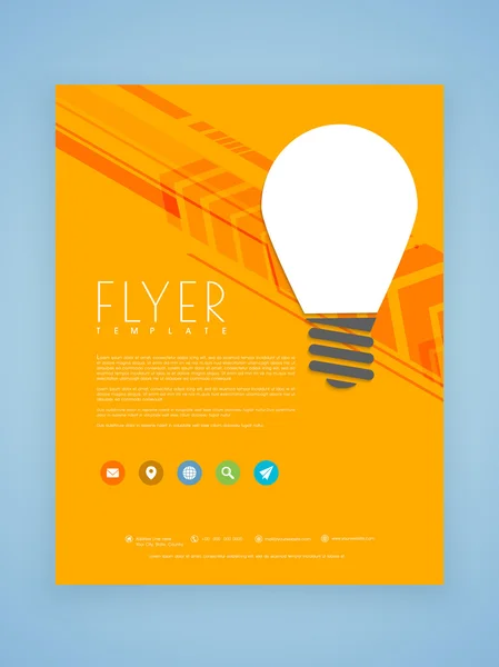Business flyer, brochure or template design. — Stock Vector