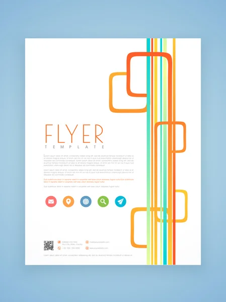 Flyer, sjabloon of brochure ontwerp voor bedrijf. — Stockvector