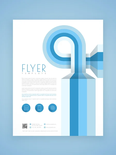 Professional flyer, template or brochure design. — Stock Vector