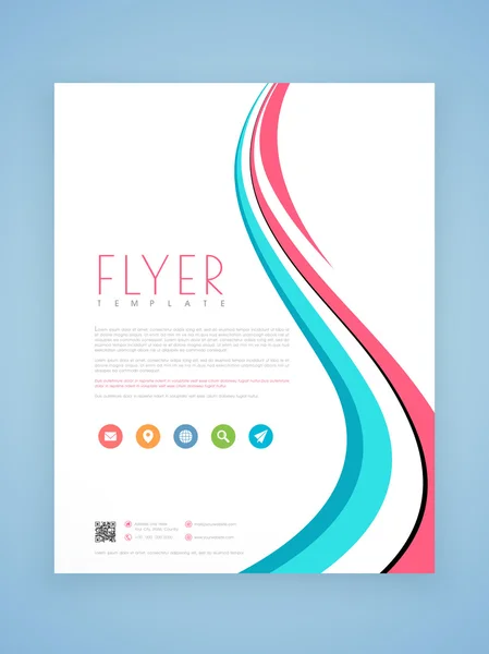 Flyer, template or brochure design for business. — Stock Vector