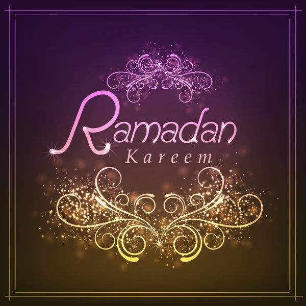 Ramadan kareem viering wenskaart. — Stockvector