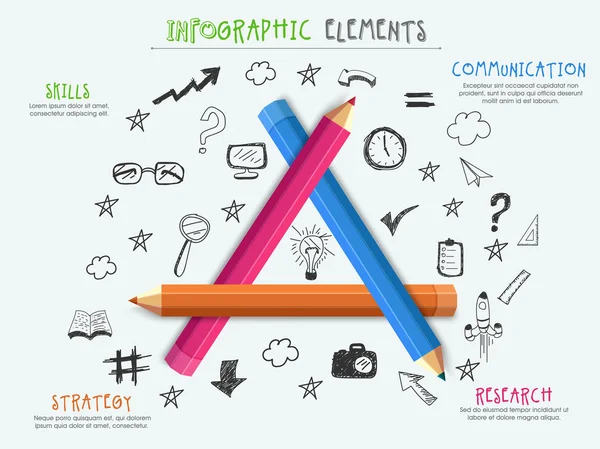 Various infographic elements for business. — Stock Vector