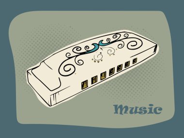 Müzik konsepti için yaratıcı harmonik.