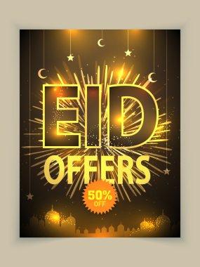 Güzel poster, afiş veya bayram kutlaması için el ilanı.