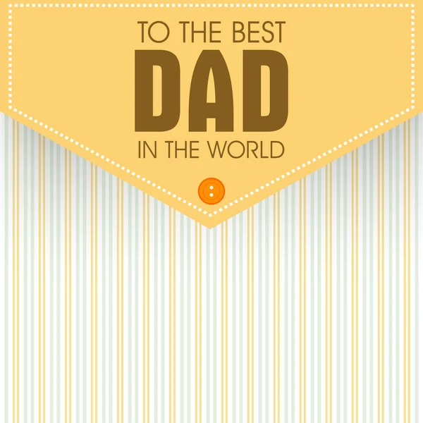 Carte de voeux pour la fête des pères heureux . — Image vectorielle