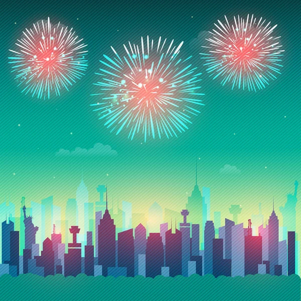 Fondo de celebración del Día de la Independencia Americana . — Vector de stock