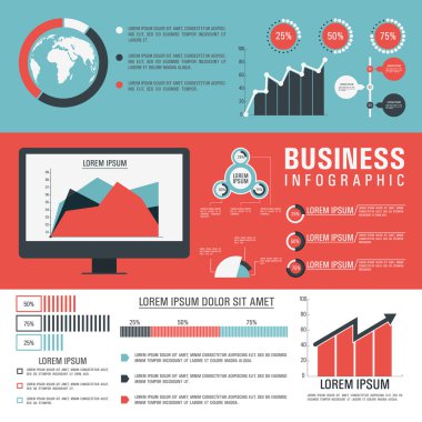 iş Infographic şablon düzeni.