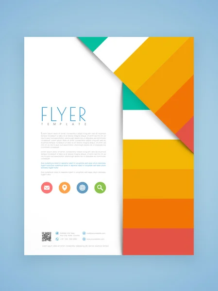 Business flyer, brochure or template design. — Stock Vector