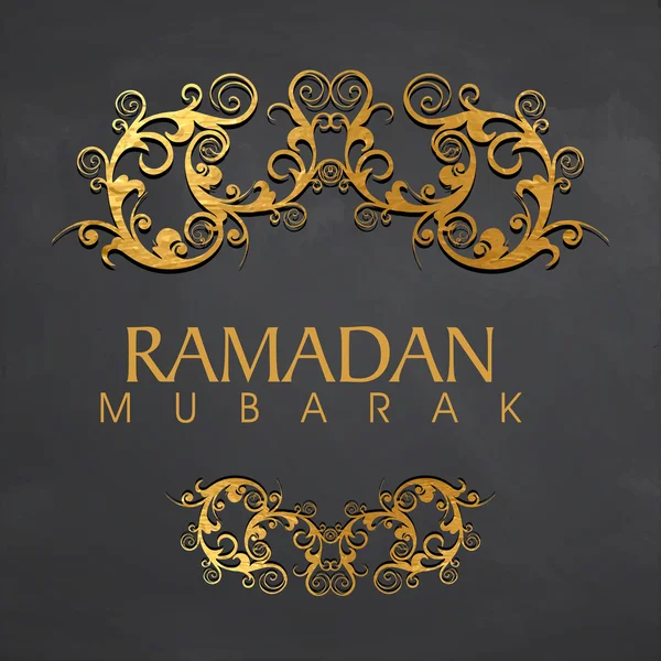 Kwiatowy zaproszenia karty dla Ramadan Mubarak. — Wektor stockowy