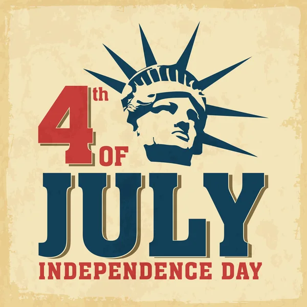 Amerikaanse onafhankelijkheidsdag vintage flyer. — Stockvector