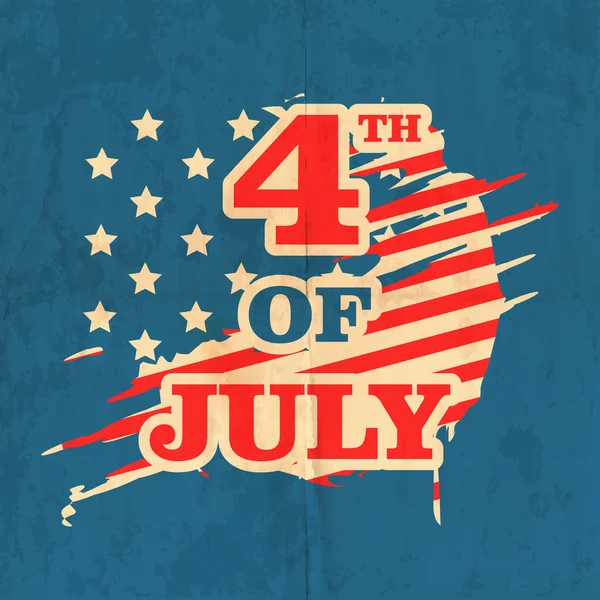 Amerikai függetlenség napja megünneplése. — Stock Vector