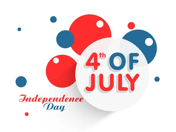 Etiqueta o etiqueta del Día de la Independencia Americana . — Vector de stock