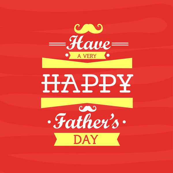 Cartão de saudação para a celebração do dia do pai feliz . — Vetor de Stock