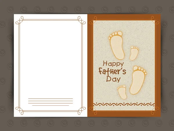 Tarjeta de felicitación creativa para la celebración del Día del Padre . — Vector de stock