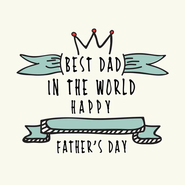 Begroeting of uitnodiging kaart voor Father's Day viering. — Stockvector