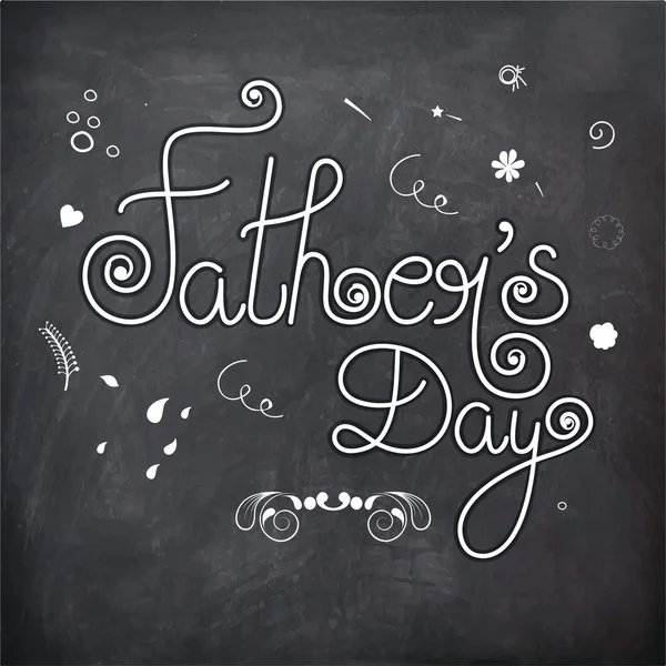 Carte de voeux pour la fête des pères heureux. — Image vectorielle
