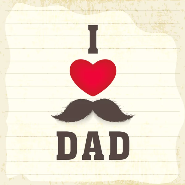 Вітальна листівка дизайн для святкування дня щасливий батько. — стоковий вектор
