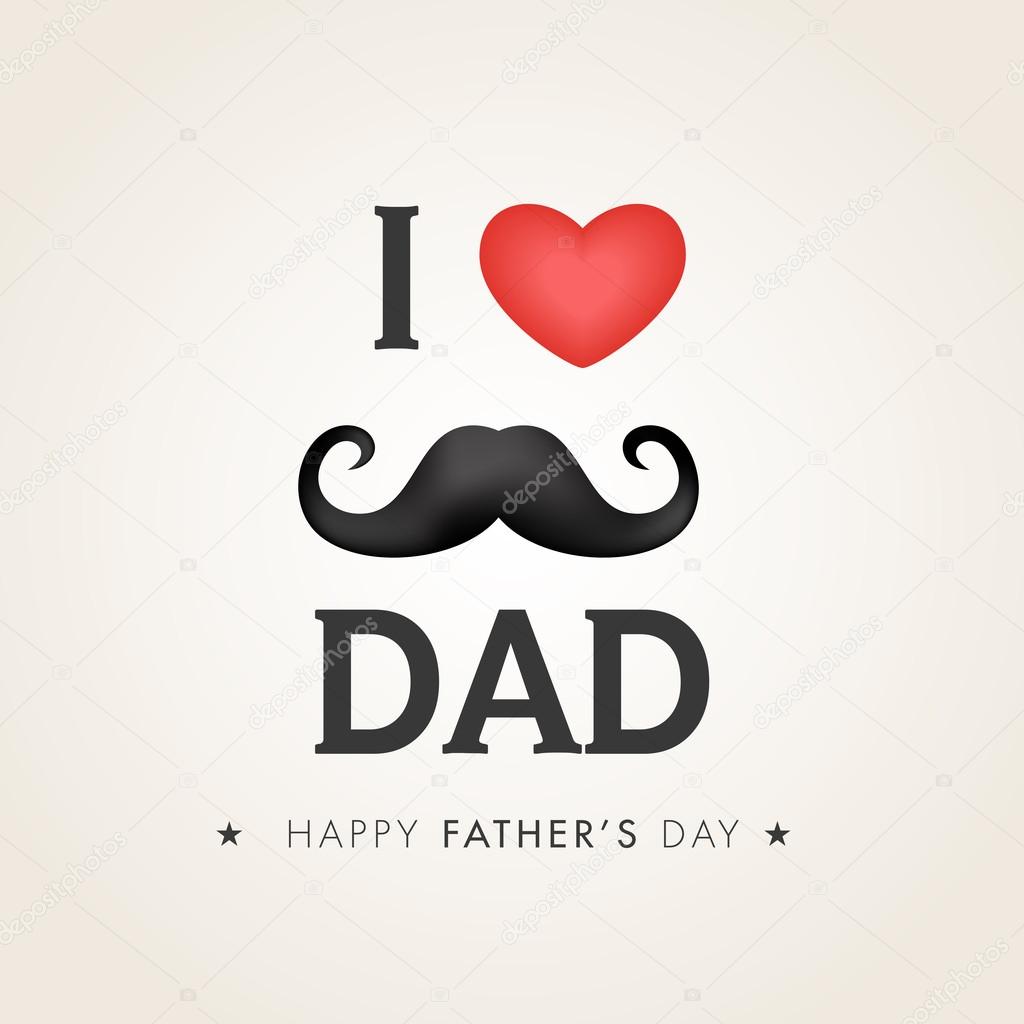 Greeting card for Happy Father's Day celebration.