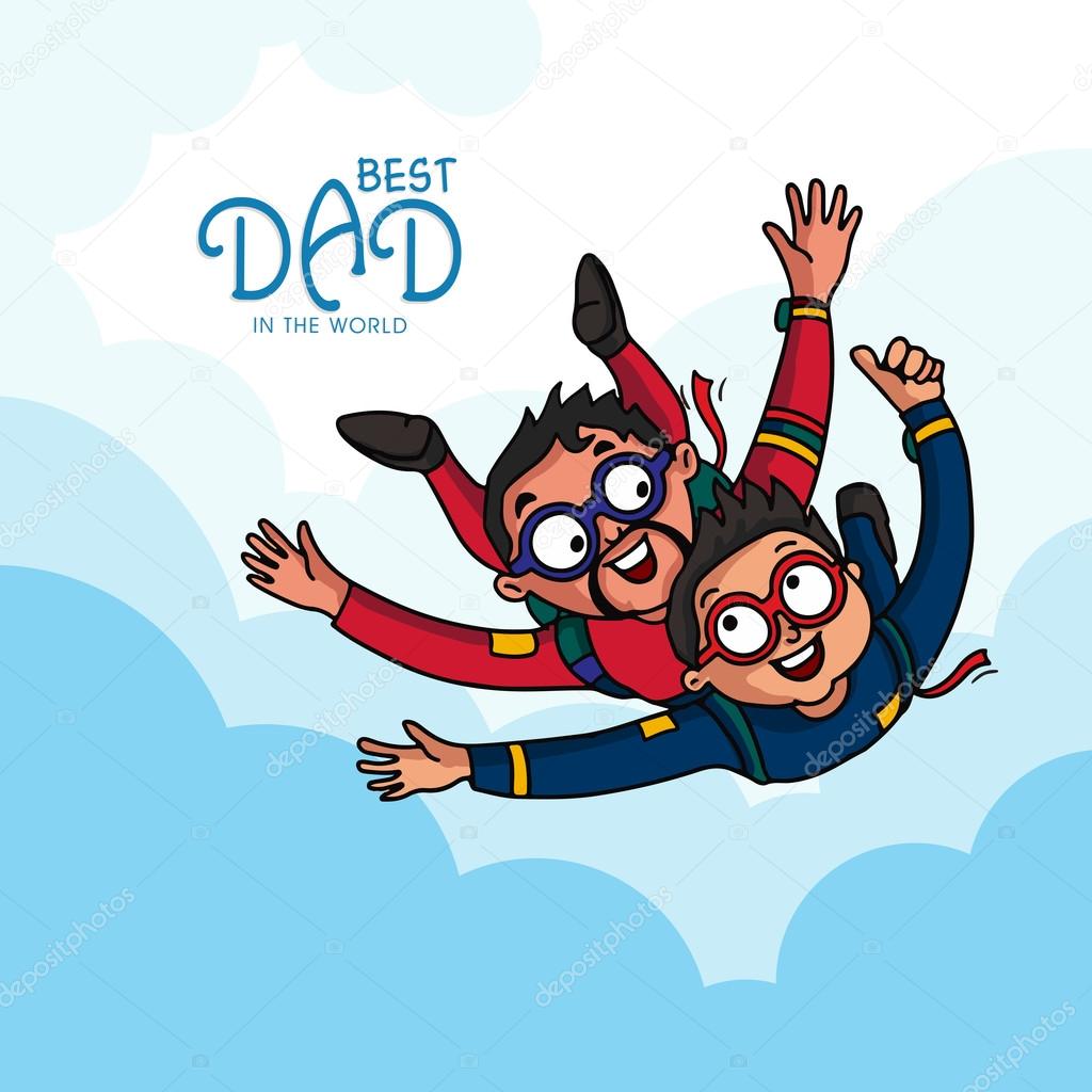 Happy Father's Day celebration concept.