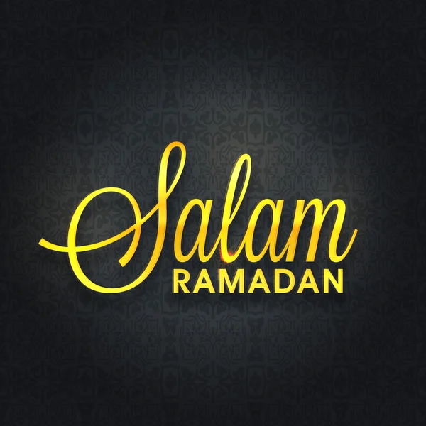 Cartão de saudação com texto elegante para Ramadan Kareem . — Vetor de Stock