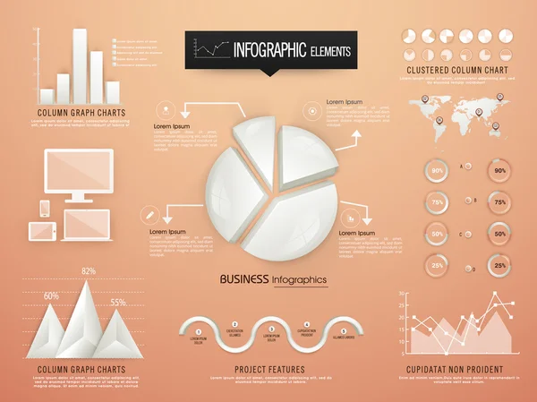 Creative business infographic template layout. — Stock Vector