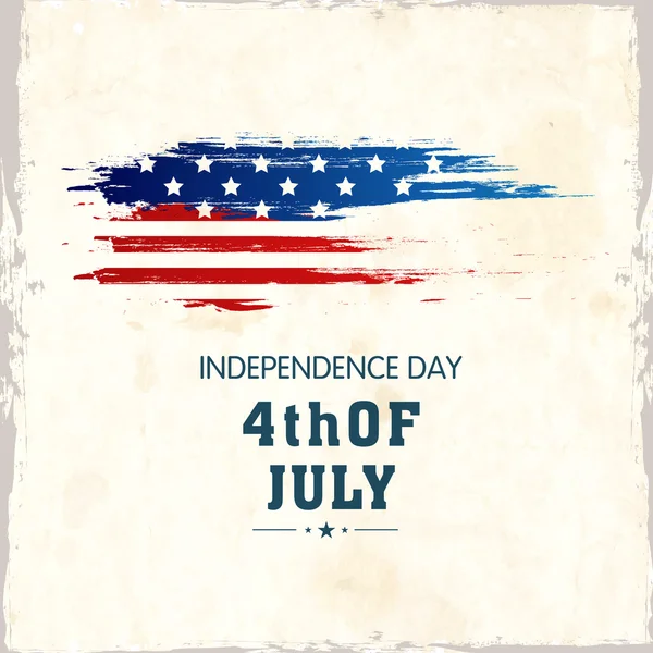 American Independence Day manifesto di celebrazione, o banner design . — Vettoriale Stock