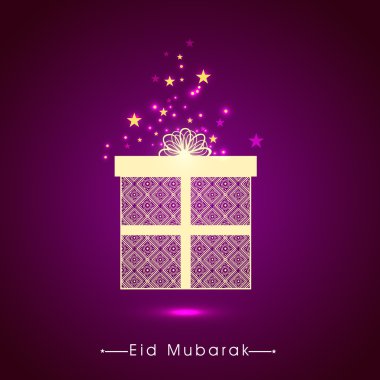 çiçek hediye kutusu için eid mubarak kutlama.