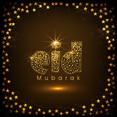 zarif tebrik kartı için eid mubarak kutlama.