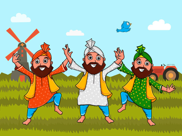 Punjabi men for Indian Independence Day. 