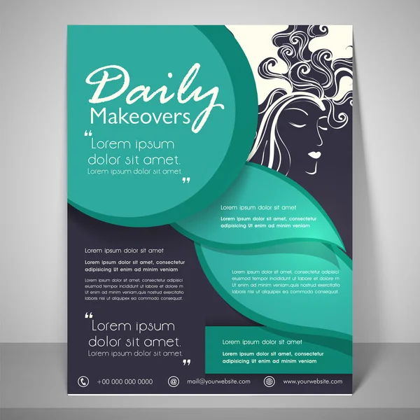 Stylish flyer, banner and template. — Wektor stockowy