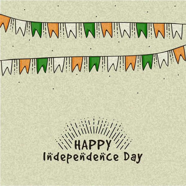 Tarjeta de felicitación del Día de la Independencia . — Vector de stock