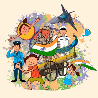Indian Independence Day celebration concept.