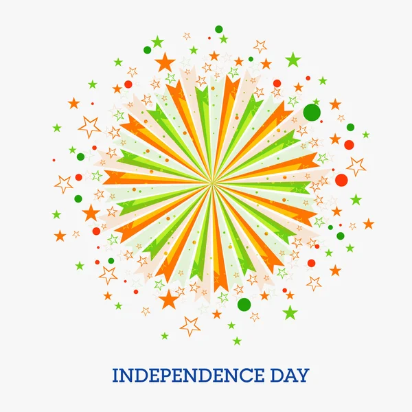Přání pro indický den nezávislosti. — Stockový vektor