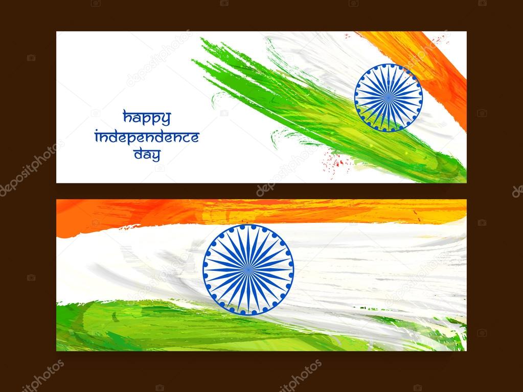 Web header or banner for Indian Independence Day.
