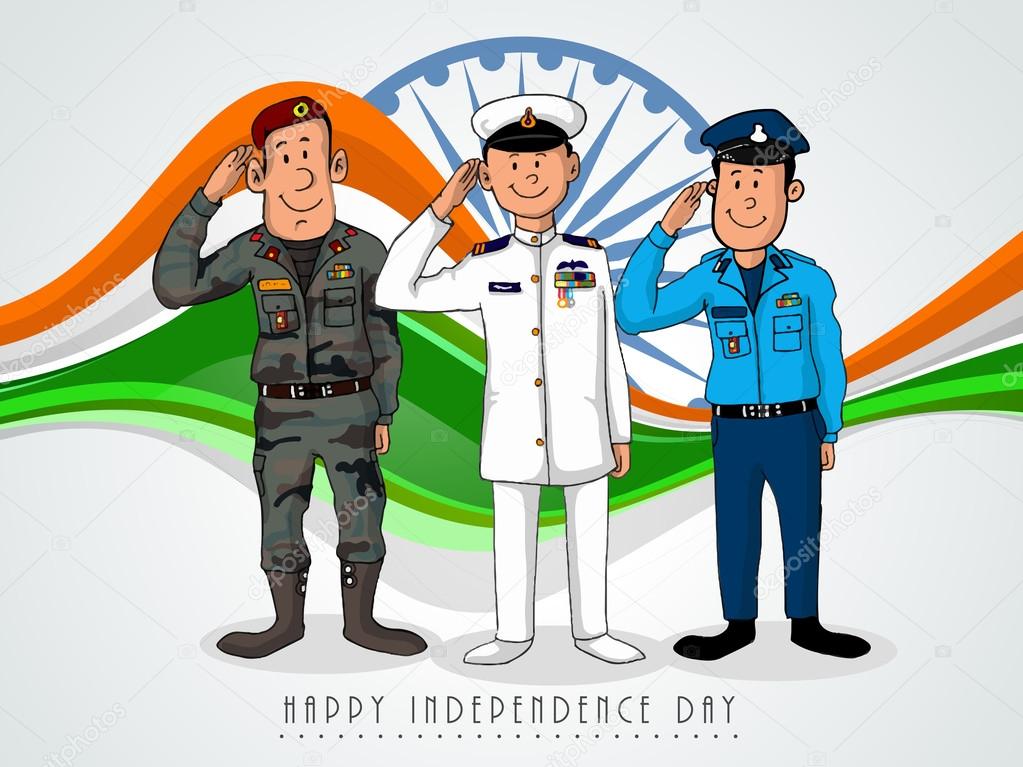 Army Salutes On Independence Day Stock Vector (Royalty Free) 1465832852 |  Shutterstock