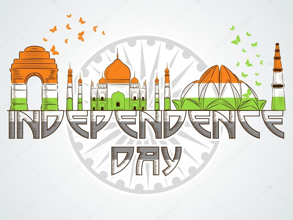 Happy Indian Independence Day which is Celebrated Every August with - stock  vector 5219216 | Crushpixel