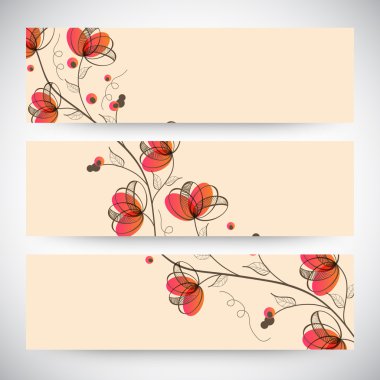 Web banner veya üstbilgi tasarım.