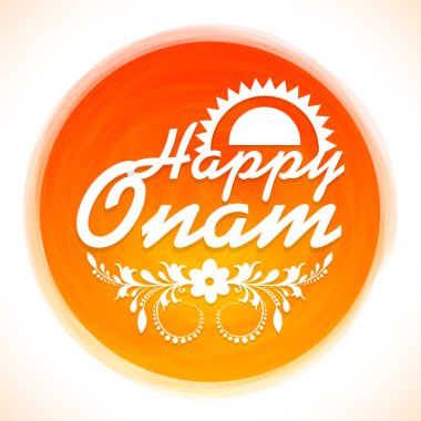 Mutlu Onam kutlama için şık çerçeve.