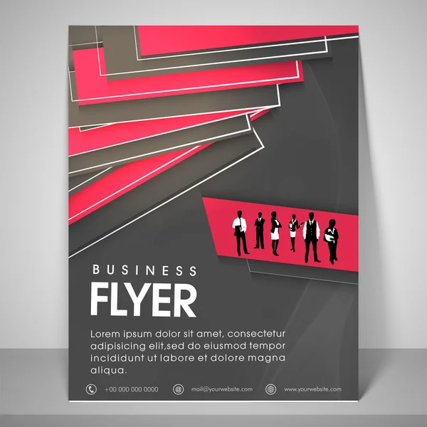 Flyer, sjabloon en brochure voor het bedrijfsleven. — Stockvector