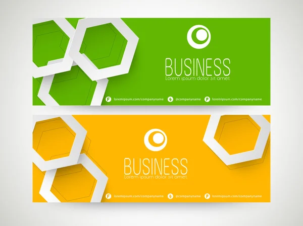 Webbplats header eller banner för business. — Stock vektor